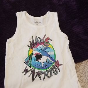 Cute little boy sleeveless shirt.